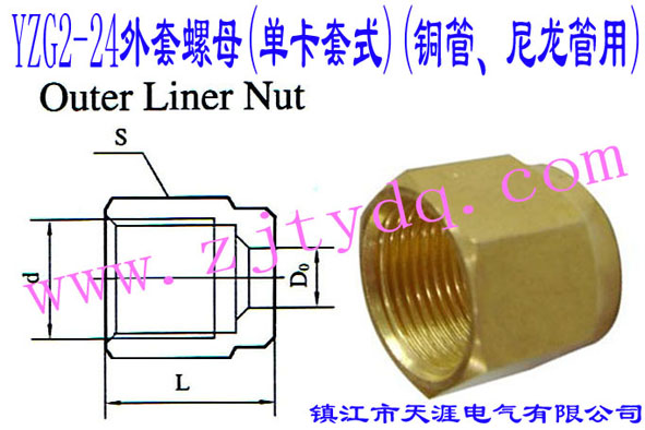 YZG2-24ĸ(οʽ)(~)Outer Liner Nut