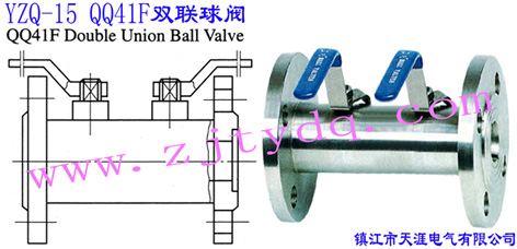 YZQ-15 QQ41F雙聯球閥YZQ-15 QQ41F Double Union Ball Valve