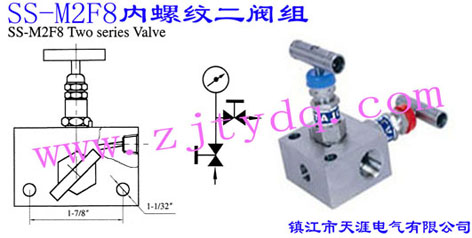 SS-M2F8內螺紋二閥組SS-M2F8 Two Series Valve
